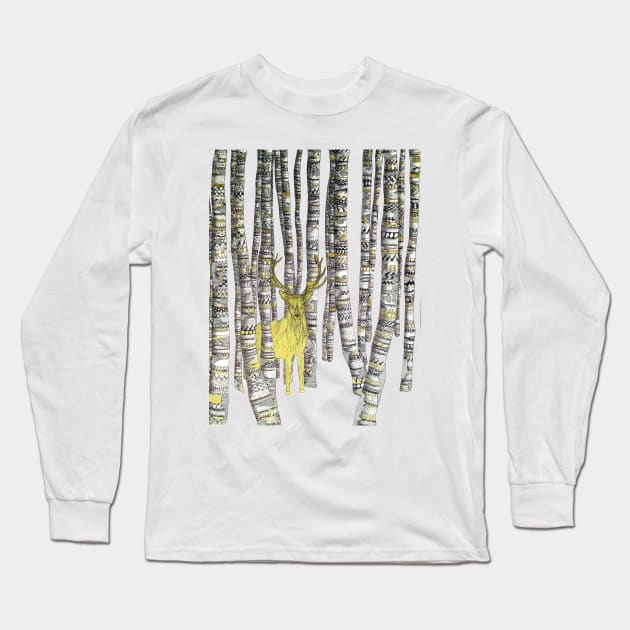 The Golden Stag Long Sleeve T-Shirt by ECMazur